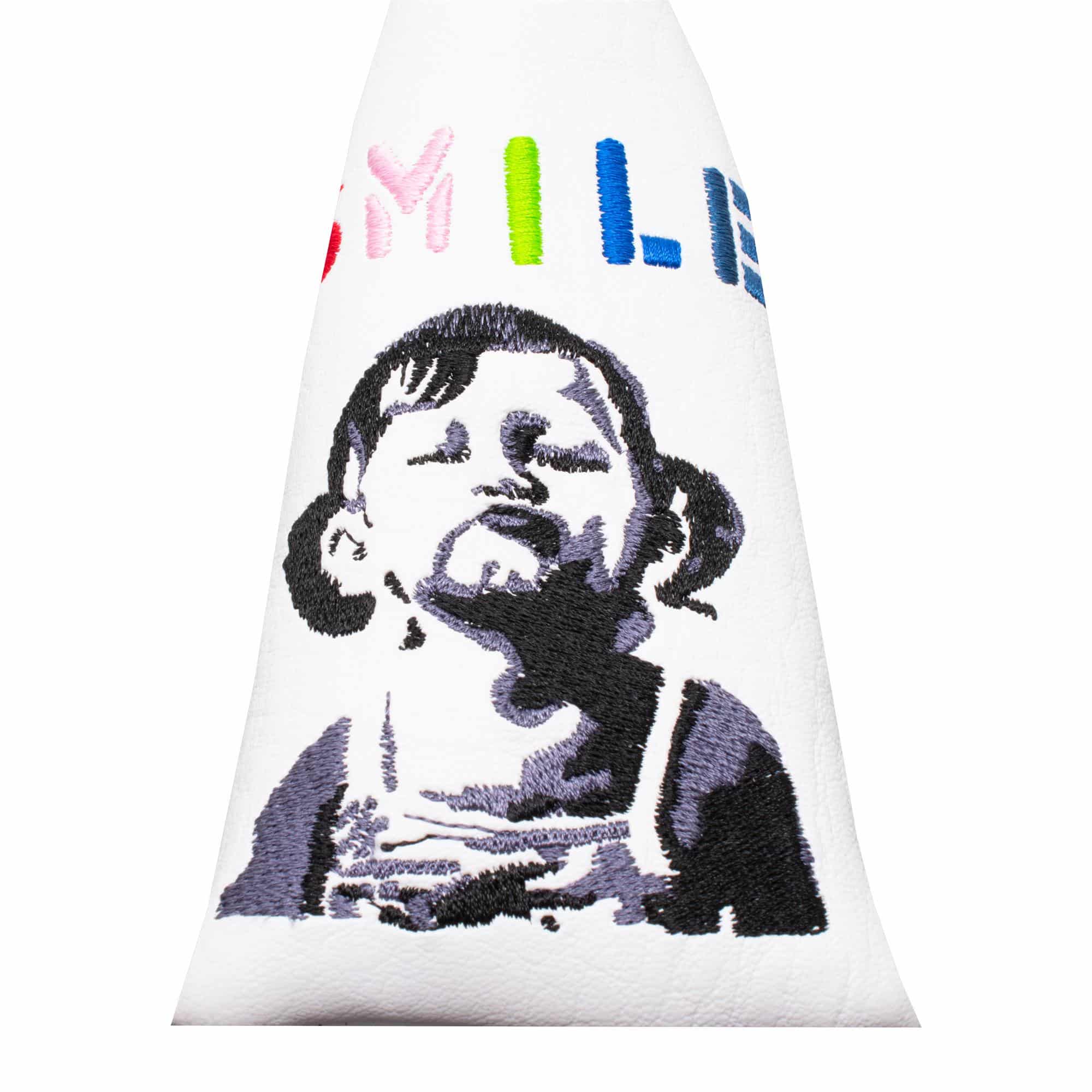 Banksy Smile Blade Putter Headcover White